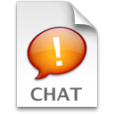 iChat Orange Chat Icon